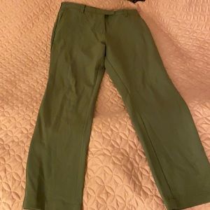 Green slacks, size small